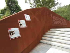 白云矿区耐候钢挡土墙